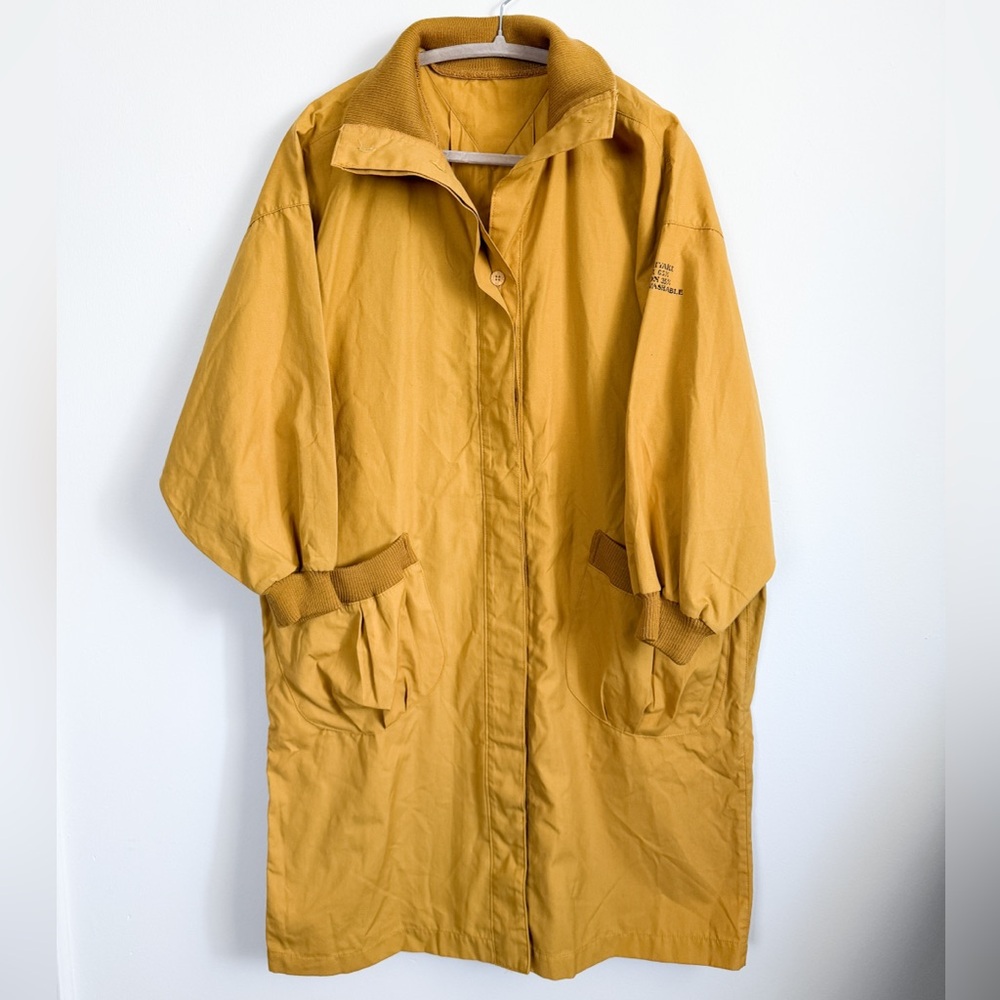 Rare Vintage 80s Issey Miyaki Womens Coat Long Yohji Yamamoto Comme des Garcons
